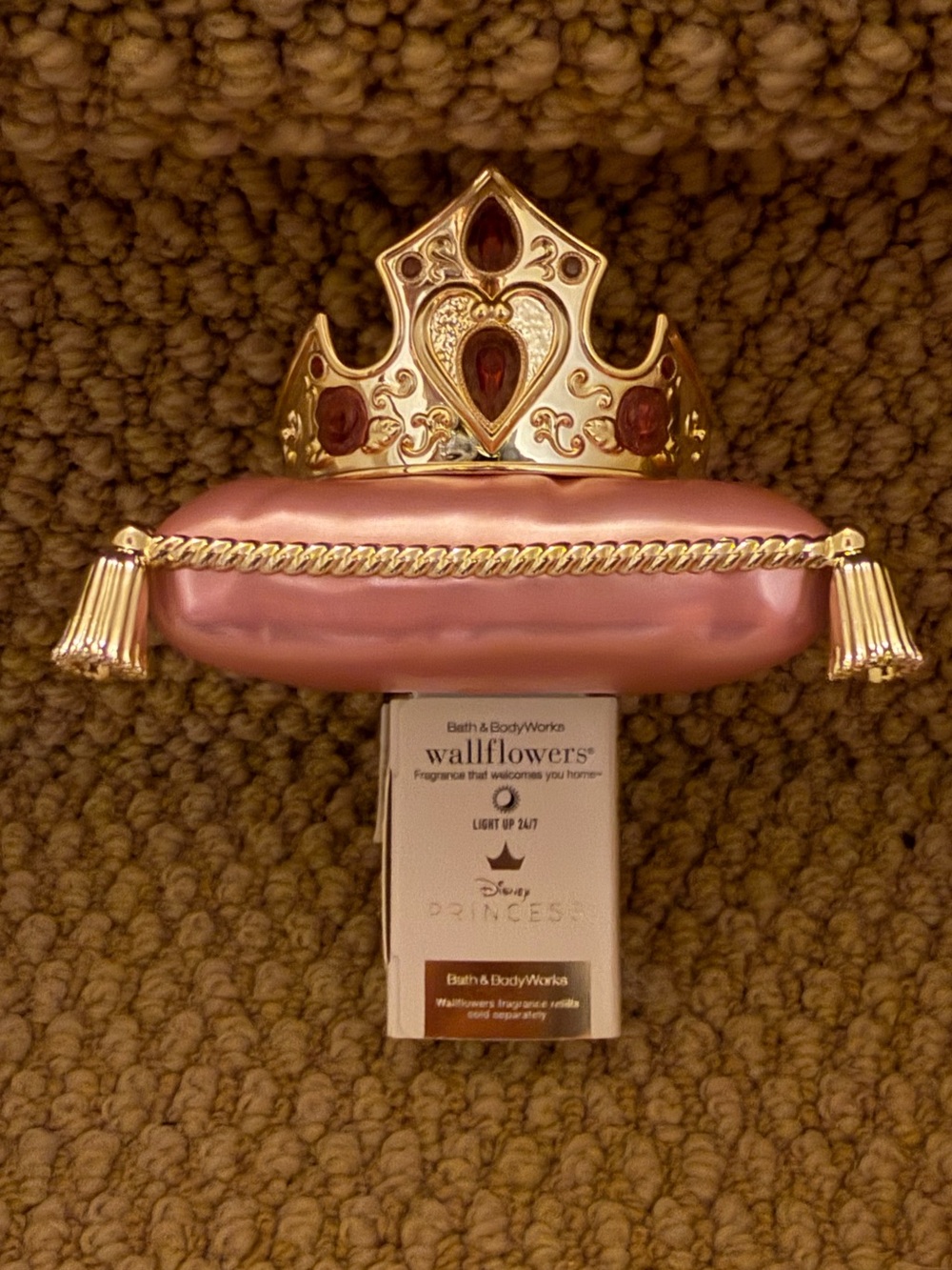 Bath & Body Works Pink & Gold Princess Wallflowers Plug Aurora Sleeping Beauty